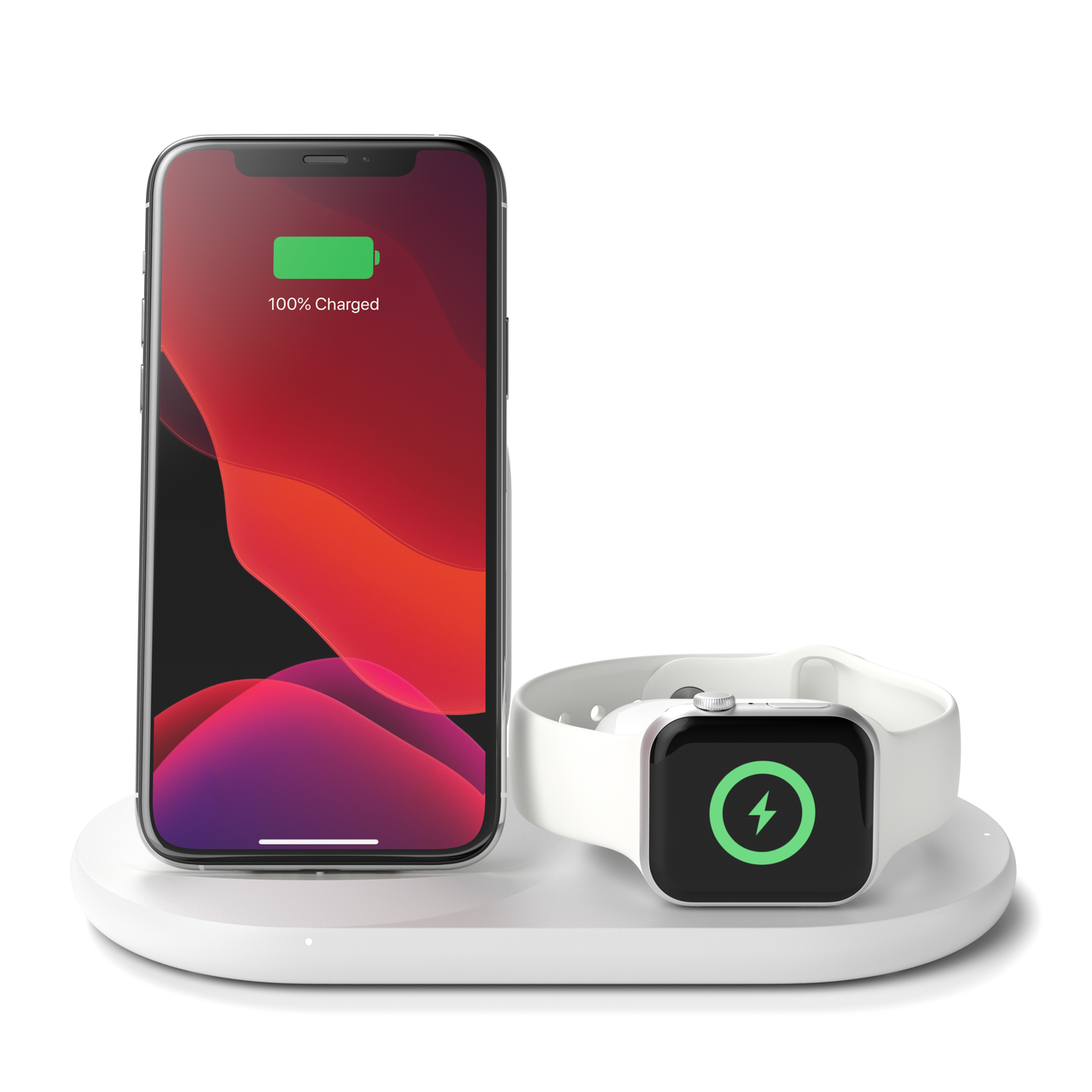 Belkin BoostCharge 3-in-1 Apple Wireless Charger in White