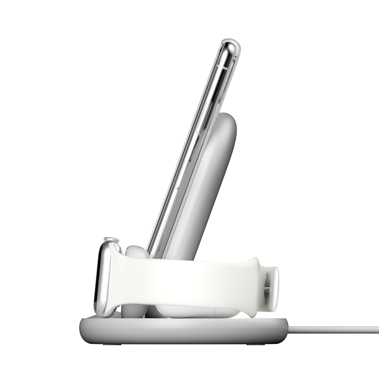 Belkin BoostCharge 3-in-1 Apple Wireless Charger in White