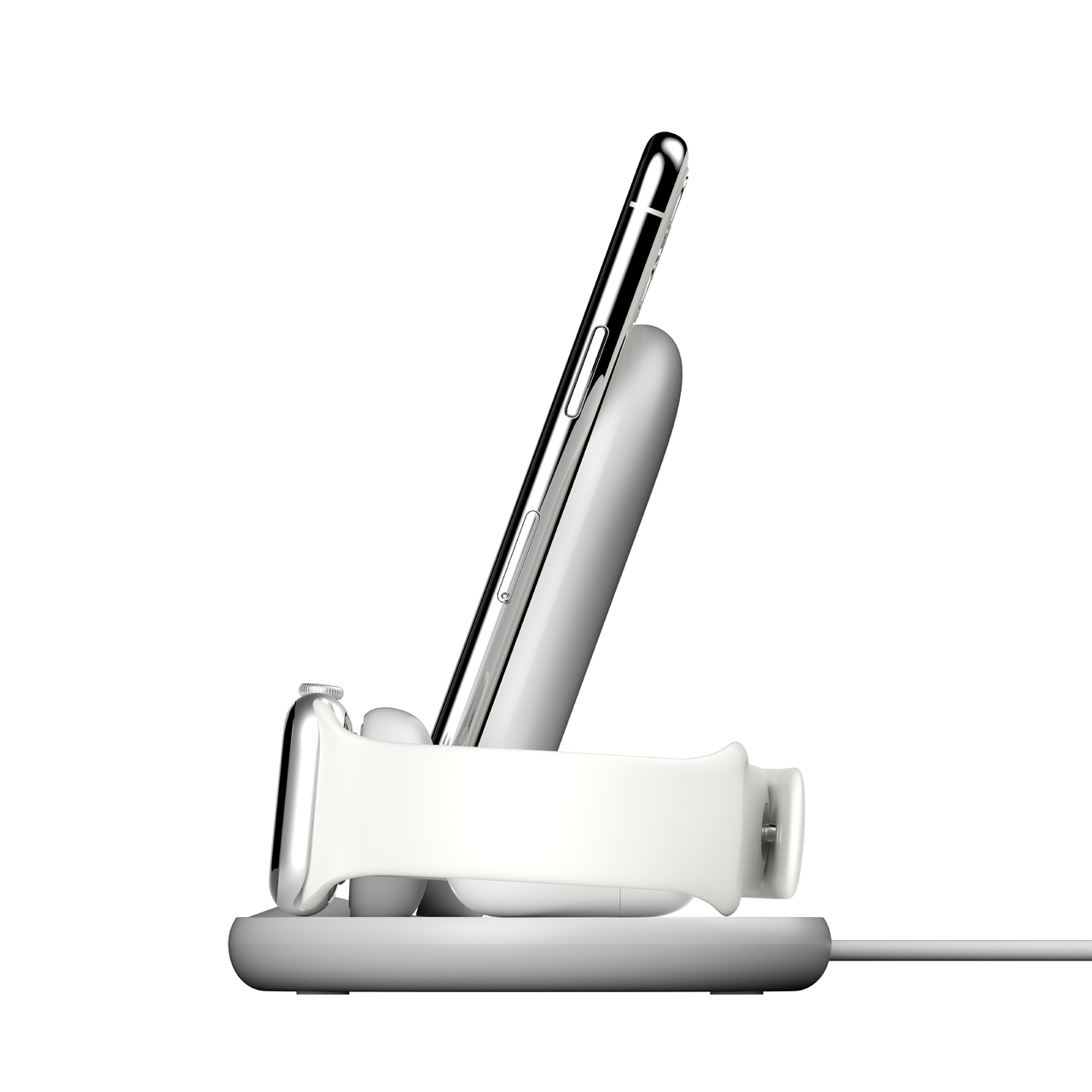 Belkin BoostCharge 3-in-1 Apple Wireless Charger in White