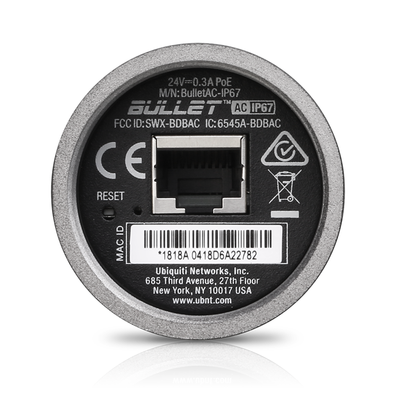 Ubiquiti BulletAC-IP67 airMAX Bullet AC IP67 Dual-Band Radio