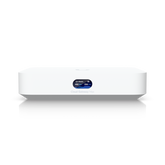 Ubiquiti UCG-Max UniFi Cloud Gateway Max shown in a three-quarter view with the outer housing visible.