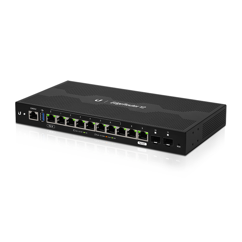 Ubiquiti ER-12 UISP EdgeRouter 12 Router with Layer 2 Switch