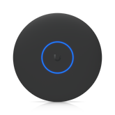 Front view of the Ubiquiti U7-Pro-XGS-B UniFi U7 Pro XGS 8-stream WiFi 7 AP in Black with the outer housing visible.