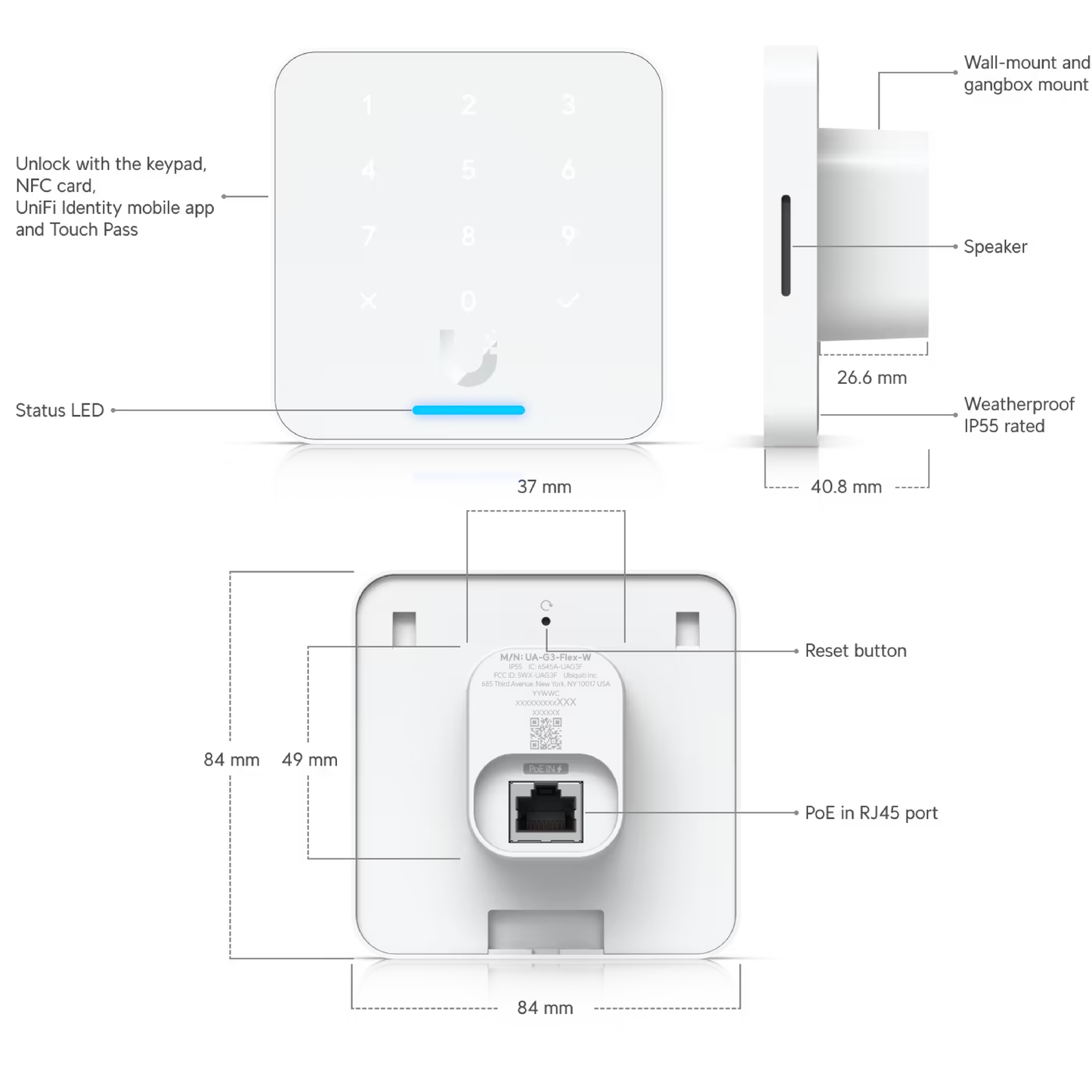 Ubiquiti UA-G3-Flex UniFi Reader Flex