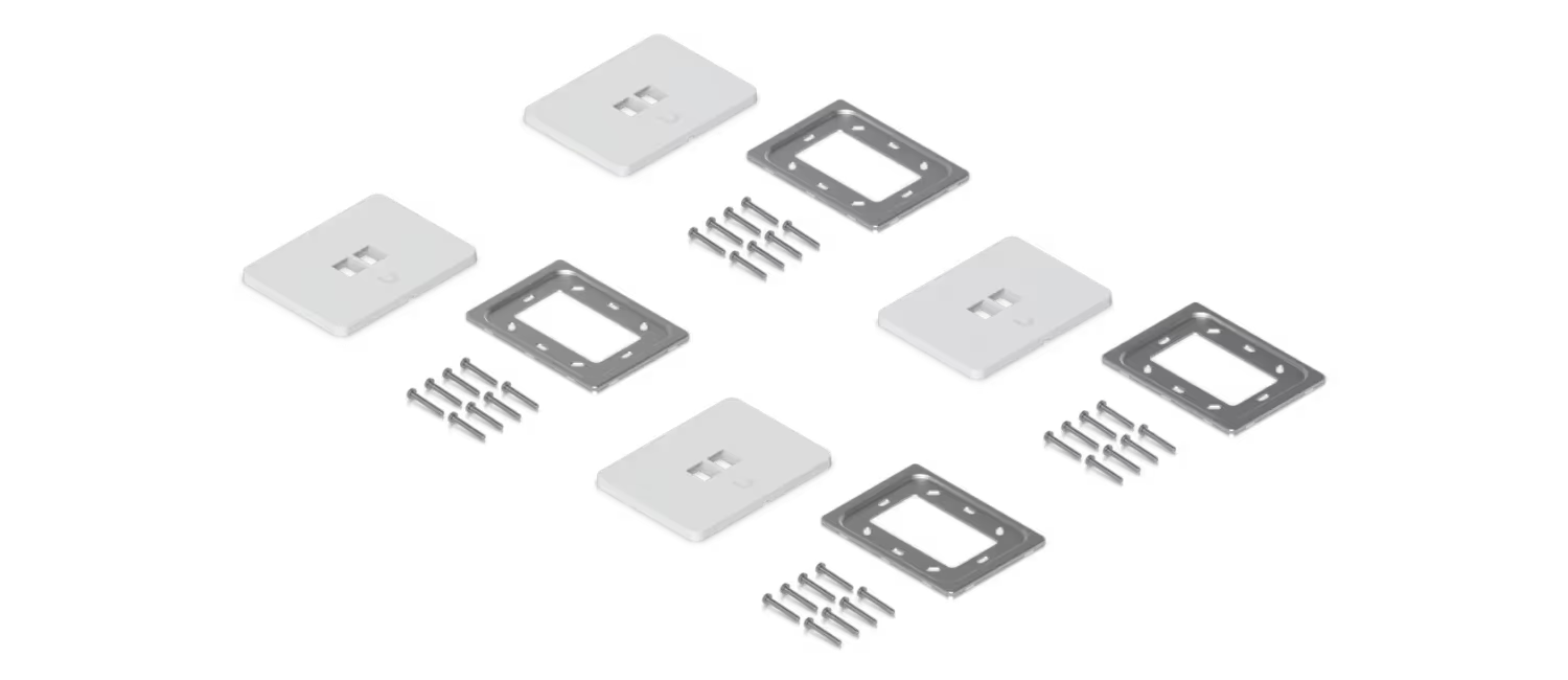 Ubiquiti UACC-WP-Keystone UniFi Universal Paintable Keystone Wall Plate, 4-Pack – What’s included in the box