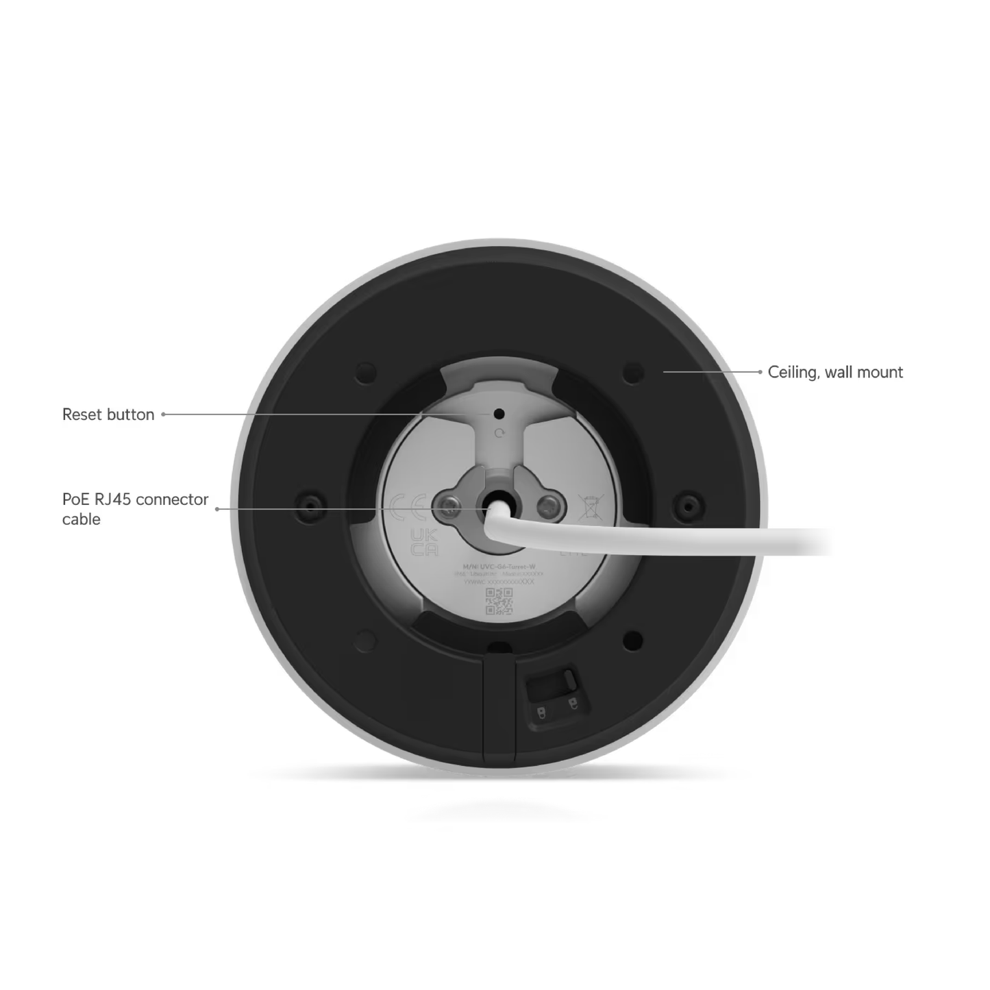 Ubiquiti UVC-G6-Turret-W UniFi G6 Turret 4K PoE Camera