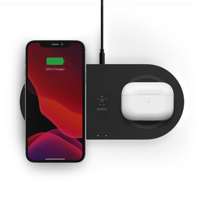 Belkin BoostCharge 15W Dual Wireless Charging Pads in Black