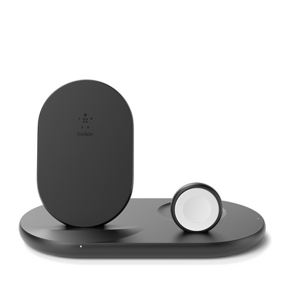 Belkin BoostCharge 3-in-1 Apple Wireless Charger in Black