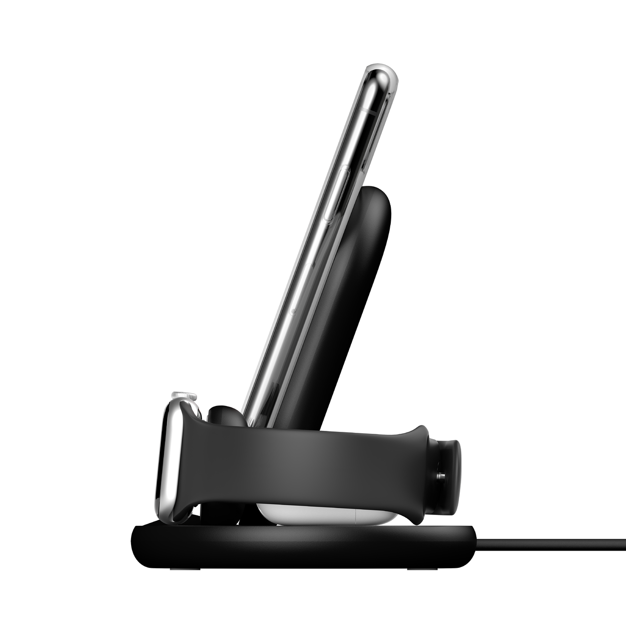 Belkin BoostCharge 3-in-1 Apple Wireless Charger in Black