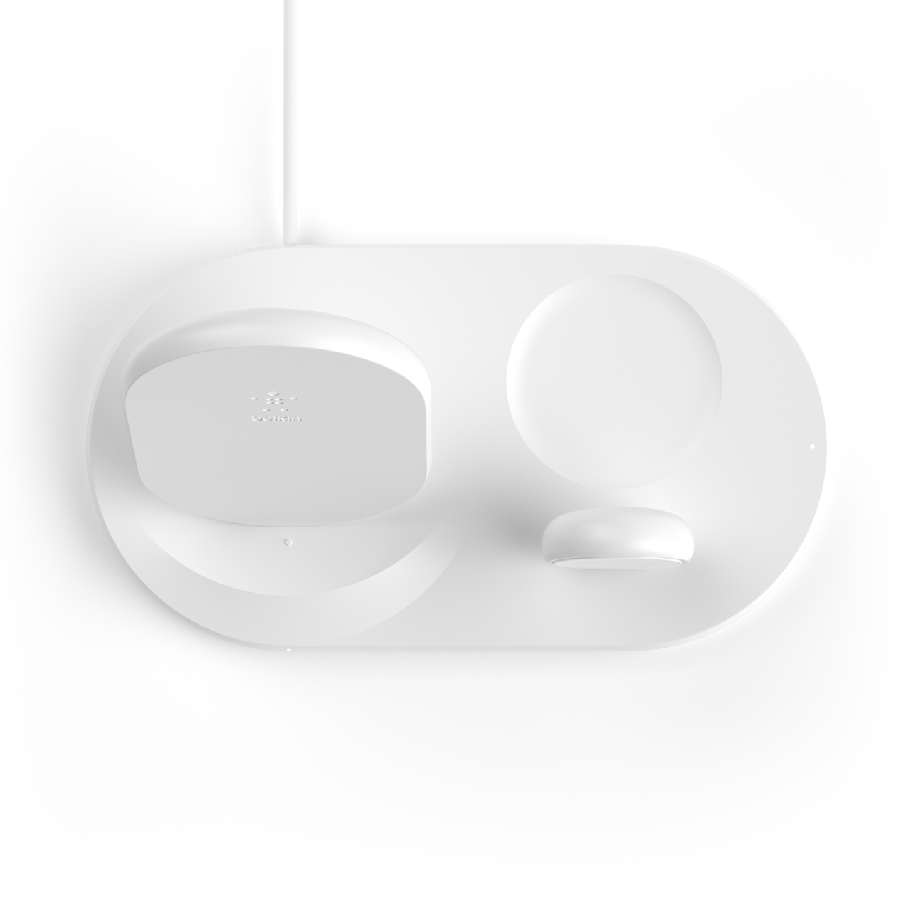 Belkin BoostCharge 3-in-1 Apple Wireless Charger in White