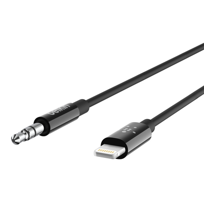 Belkin 3.5 mm Audio Cable With Lightning Connector in Black