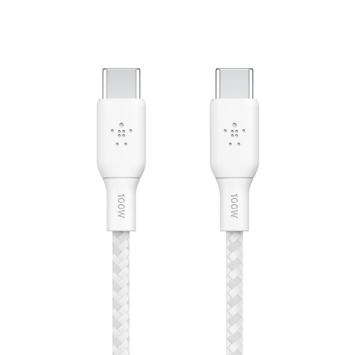 Belkin BoostCharge USB-C to USB-C Cable 100W White