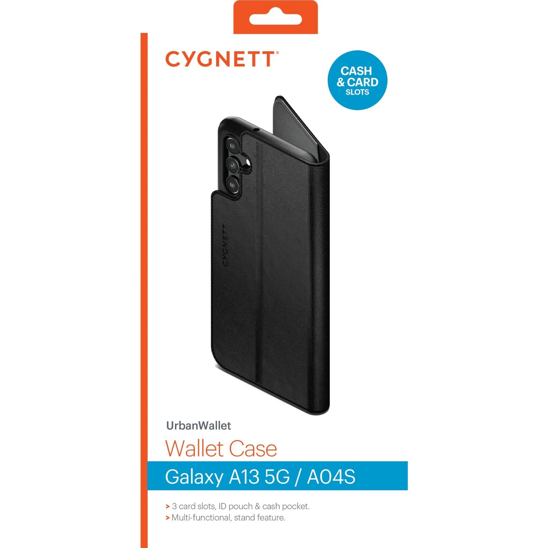 Cygnett UrbanWallet Case for Galaxy A04s | Black