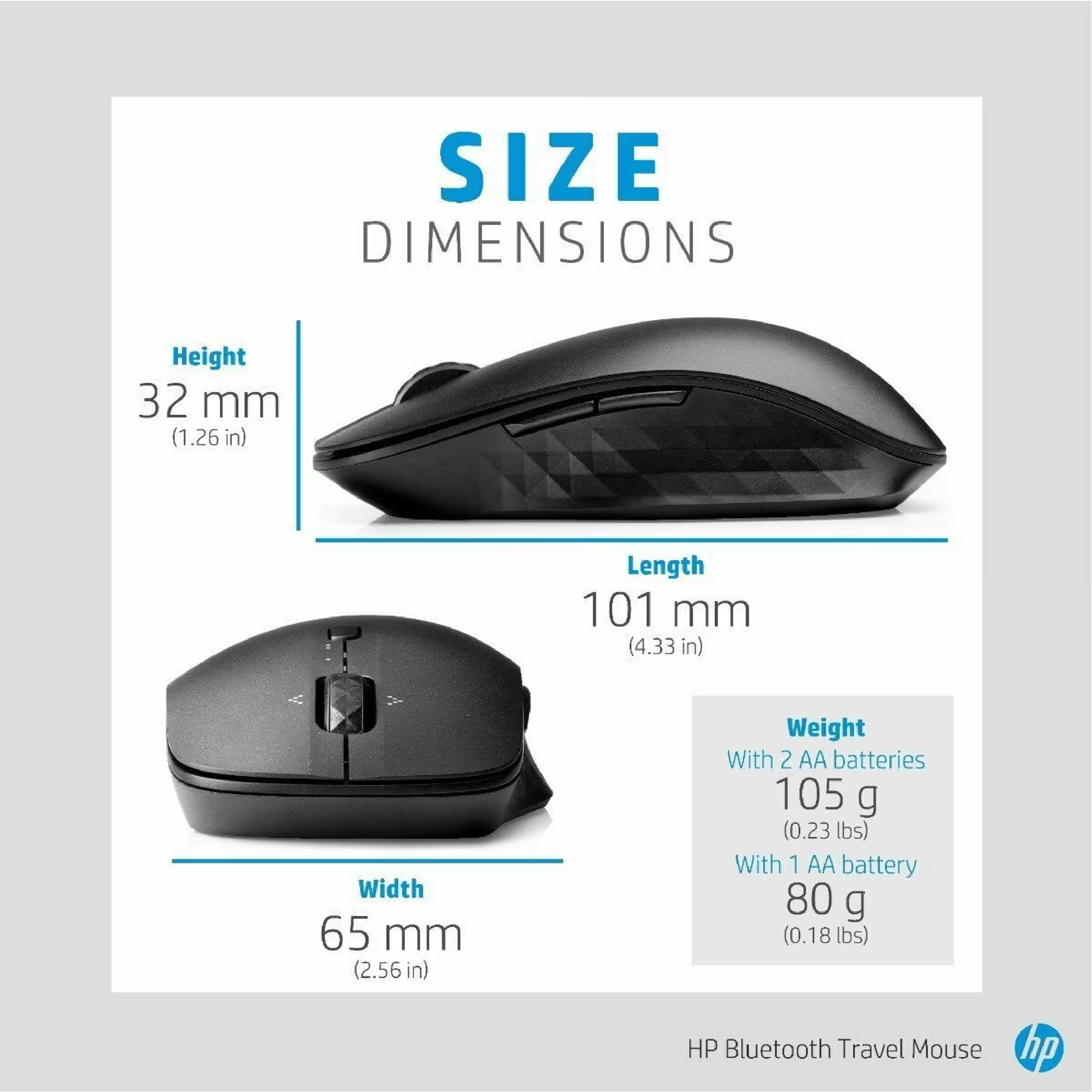 HP Bluetooth Travel Mouse | 6SP25AA