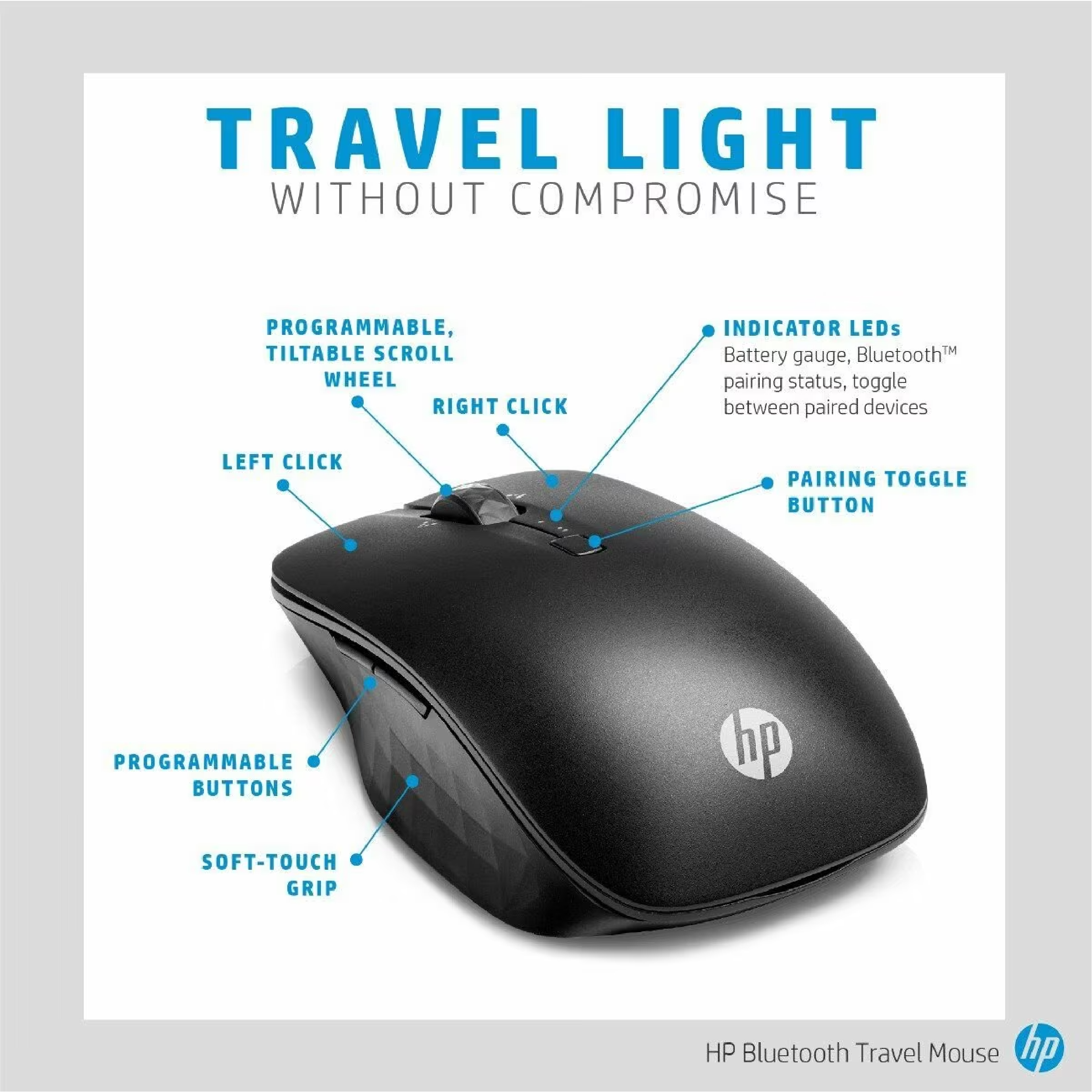 HP Bluetooth Travel Mouse | 6SP25AA
