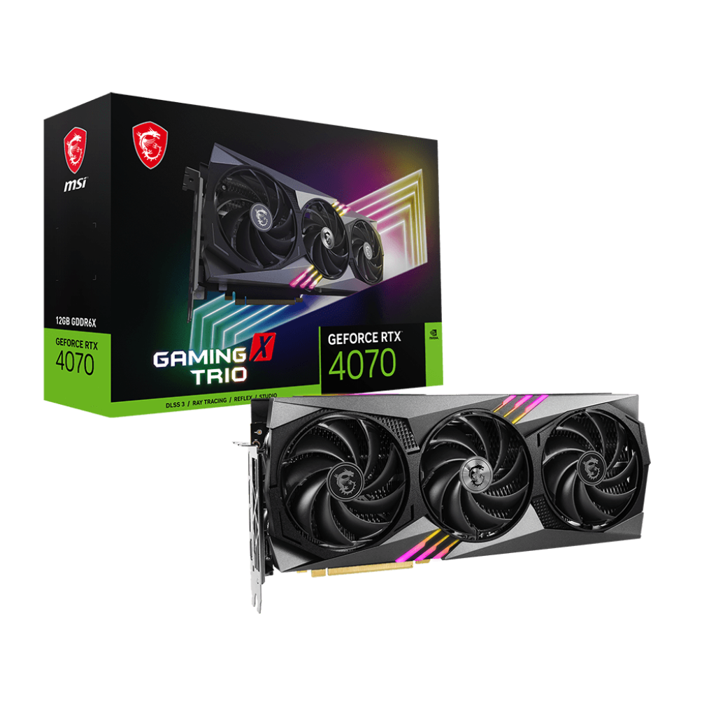 MSI GeForce RTX 4070 Gaming X Trio 12G Graphics Card