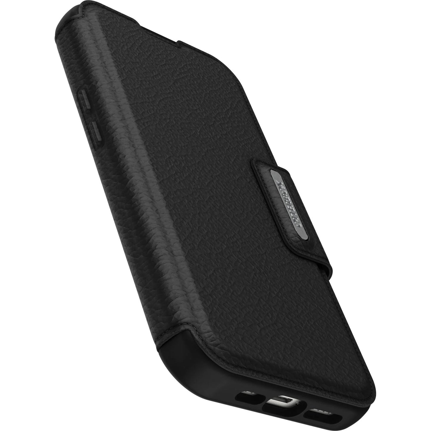 OtterBox iPhone 15 Pro MagSafe Case Folio Shadow Black