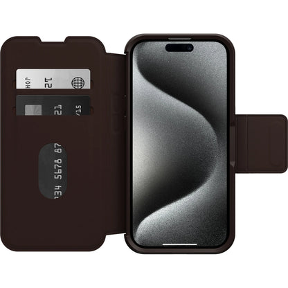 OtterBox iPhone 15 Pro MagSafe Case Folio Espresso Brown