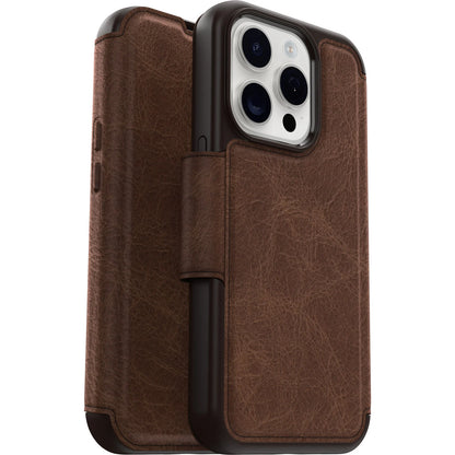 OtterBox iPhone 15 Pro MagSafe Case Folio Espresso Brown