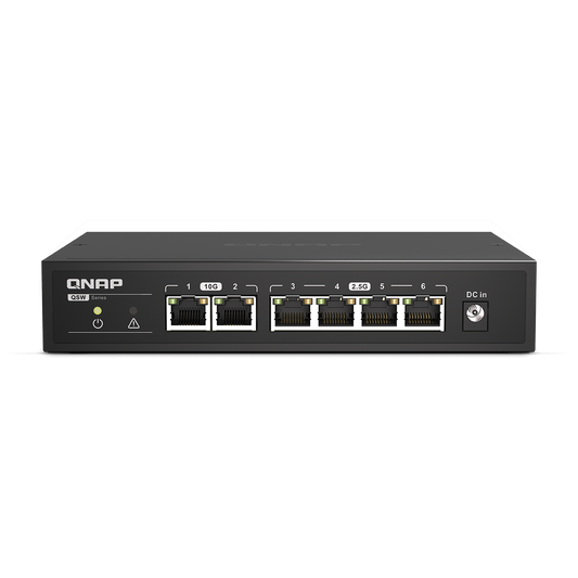 QNAP QSW-2104-2T Switch for 10GbE and 2.5GbE Connectivity