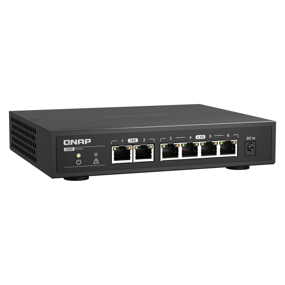 QNAP QSW-2104-2T Switch for 10GbE and 2.5GbE Connectivity