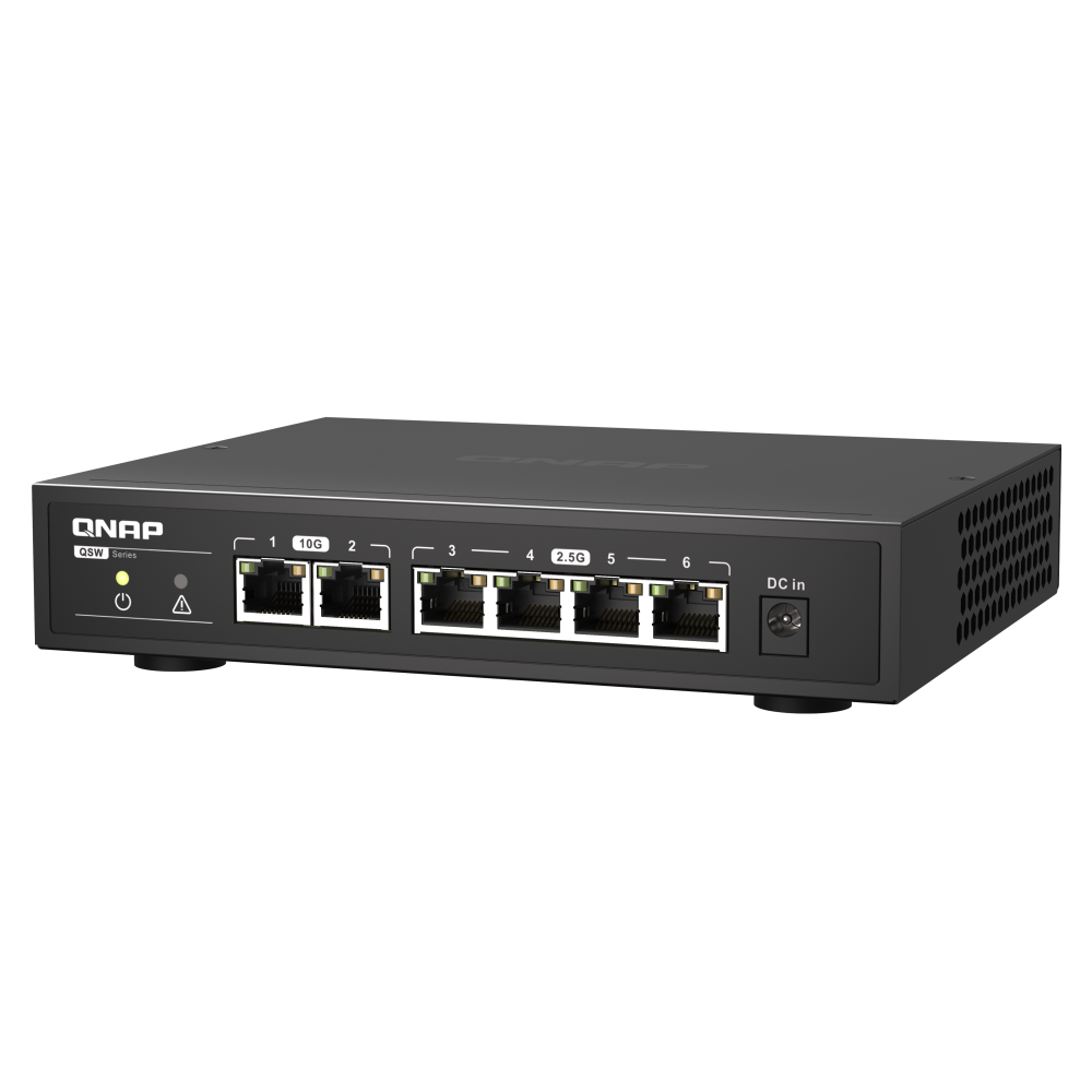 QNAP QSW-2104-2T Switch for 10GbE and 2.5GbE Connectivity