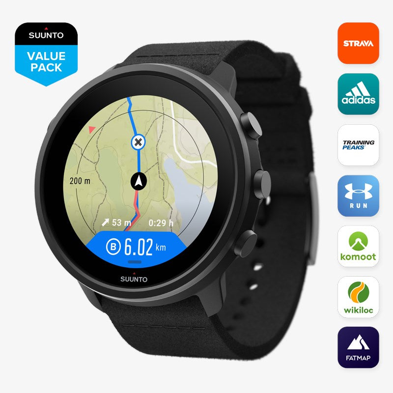 Suunto 7 Titanium Matte Black GPS Sports Watch