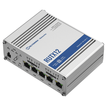 Teltonika RUTX12 Dual LTE Cat 6 Industrial Cellular Router