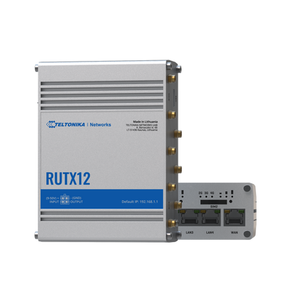 Teltonika RUTX12 Dual LTE Cat 6 Industrial Cellular Router