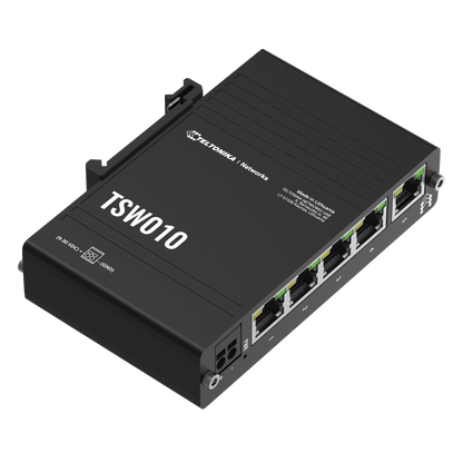 Teltonika TSW010 Din Rail Ethernet Switch