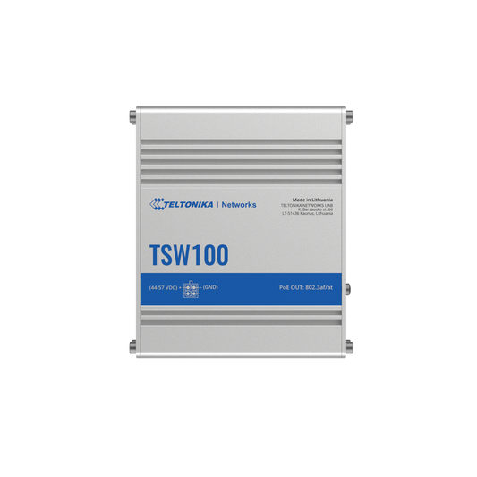 Teltonika TSW100 Industrial PoE+ Ethernet Switch