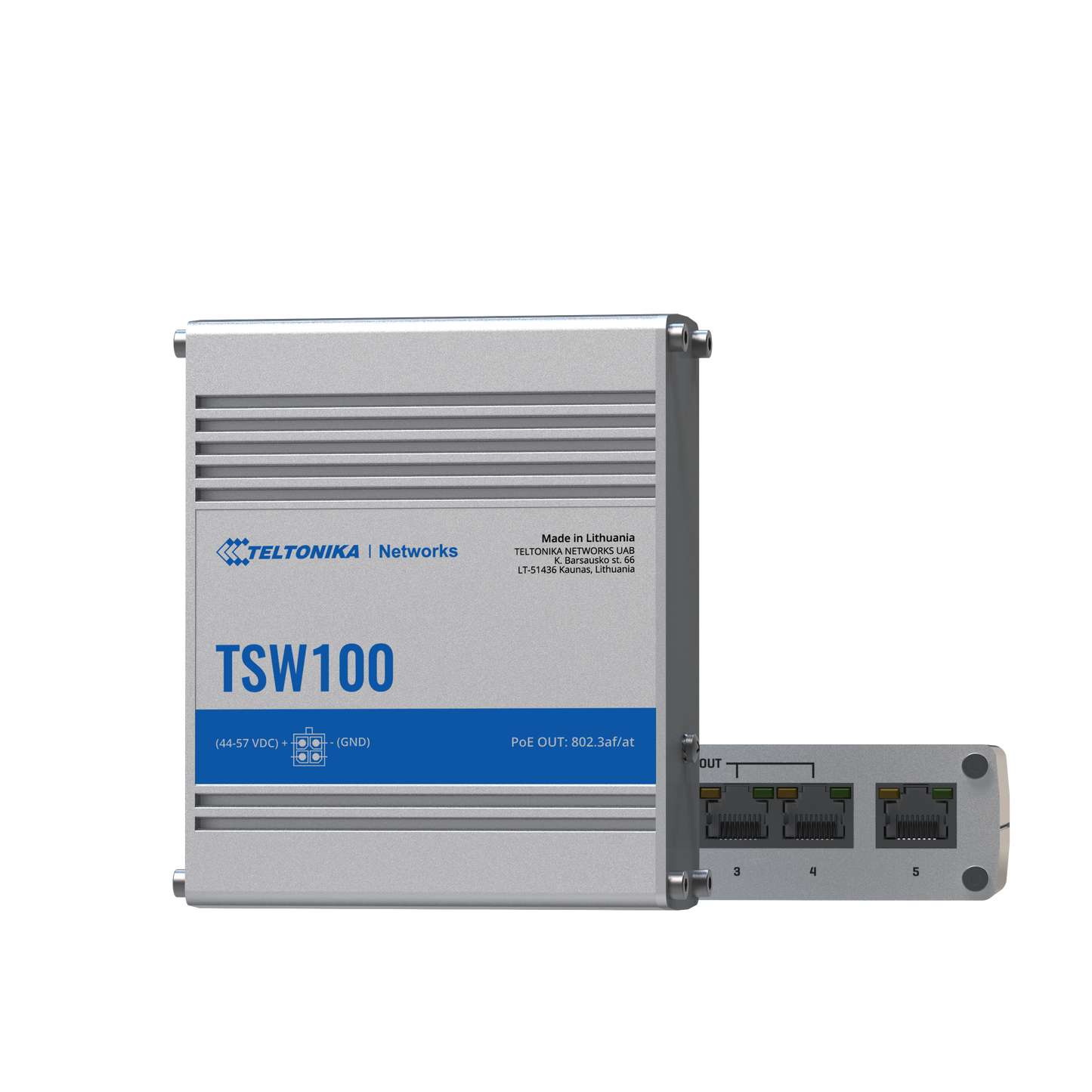 Teltonika TSW100 Industrial PoE+ Ethernet Switch