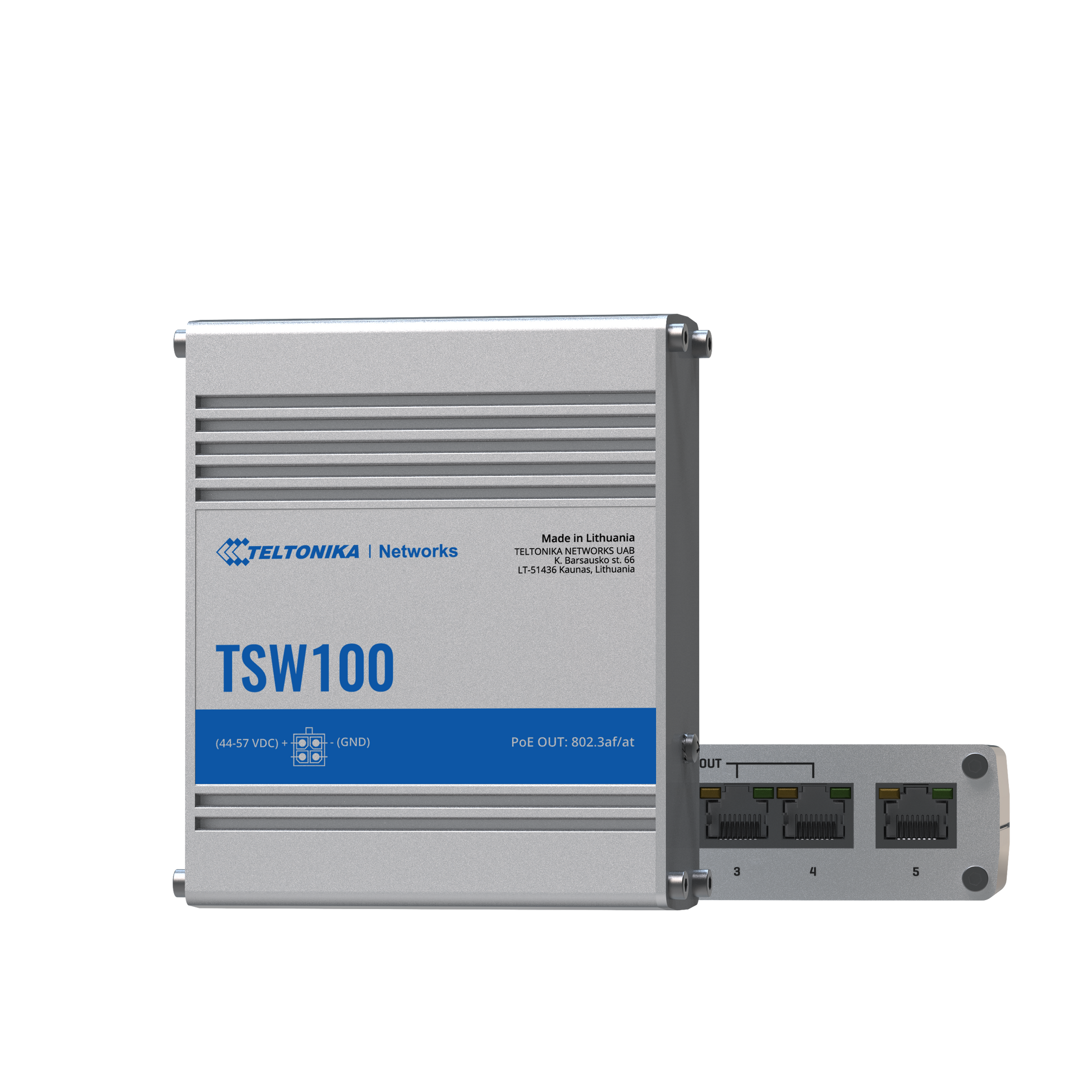 Teltonika TSW100 Industrial PoE+ Ethernet Switch