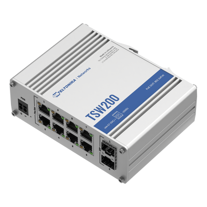 Teltonika TSW200 Industrial PoE+ Ethernet Switch