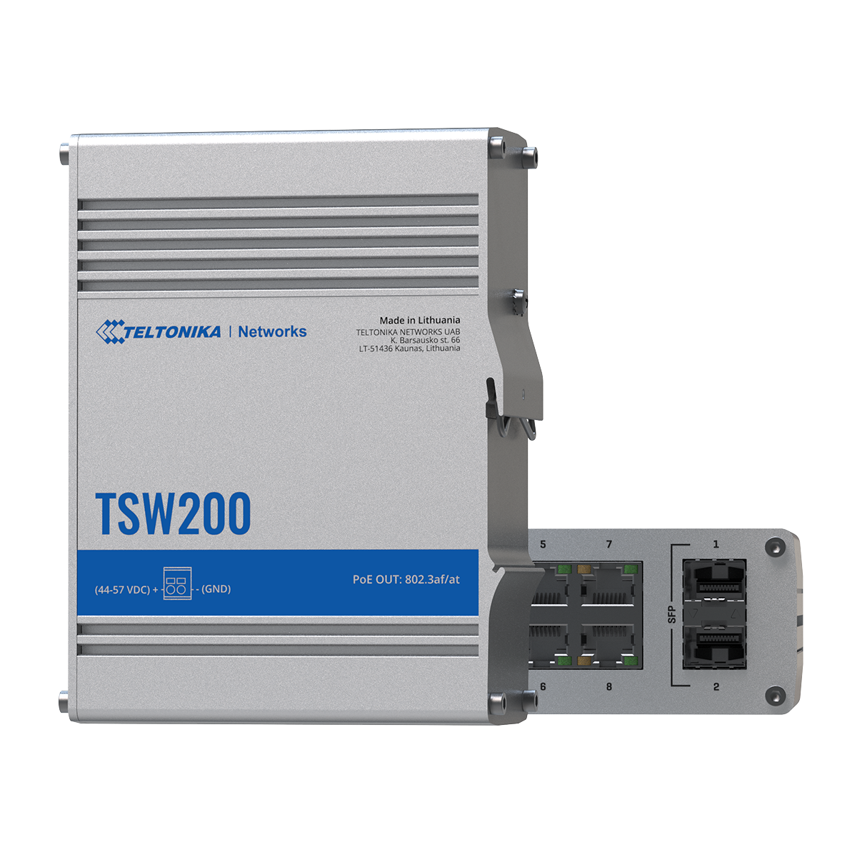 Teltonika TSW200 Industrial PoE+ Ethernet Switch