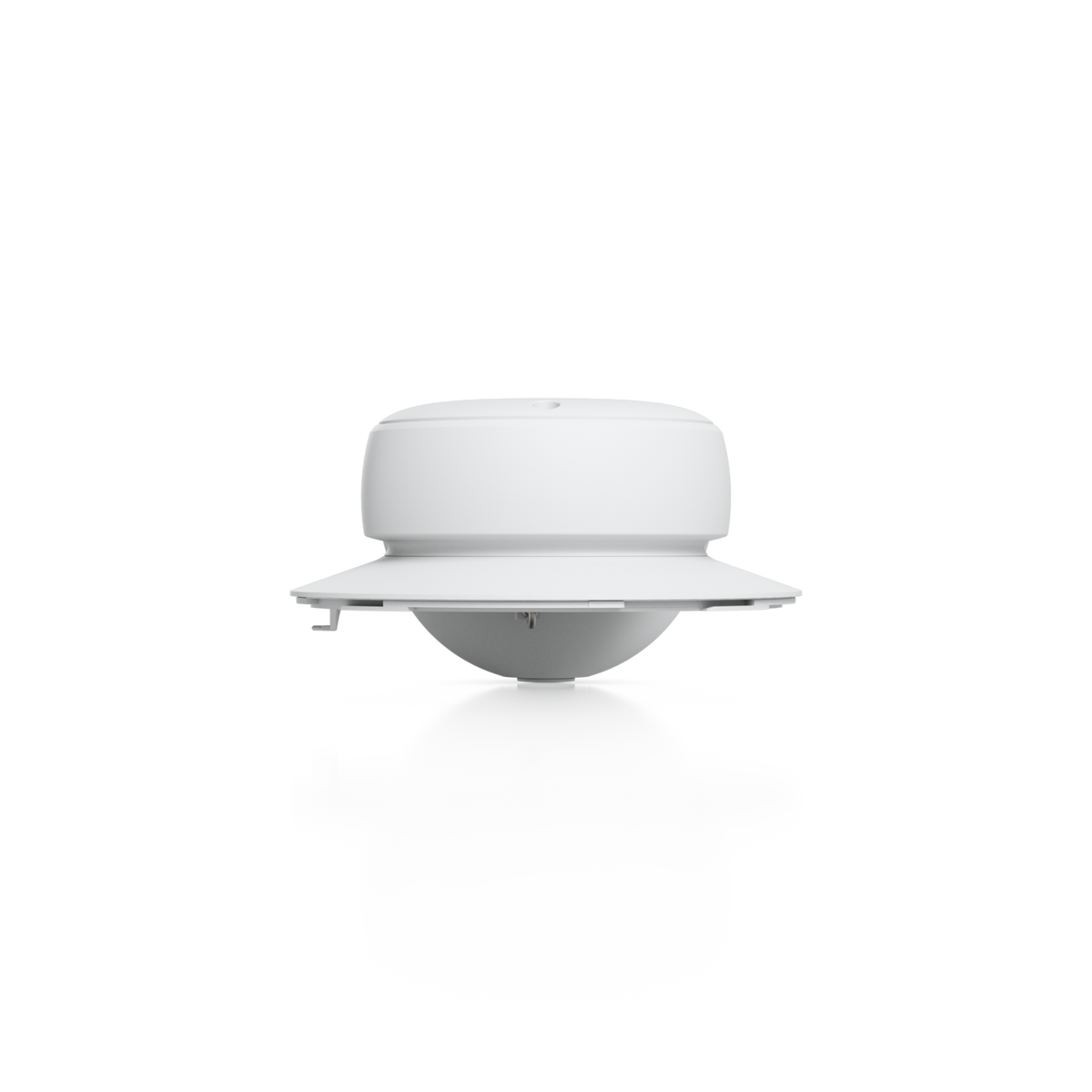 Ubiquiti UACC-AI-MS-4-AM-W UniFi AI Multi Sensor 4 camera arm mount in white, front view showing the circular mounting platform.
