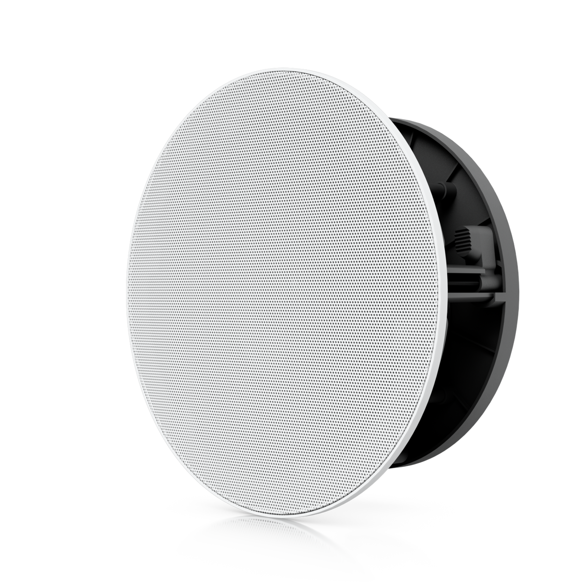 Ubiquiti UACC-In-Ceiling-Speaker UniFi In-Ceiling Speaker angled front view showing grille and recessed mounting assembly