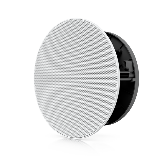 Ubiquiti UACC-In-Ceiling-Speaker UniFi In-Ceiling Speaker angled front view showing grille and recessed mounting assembly