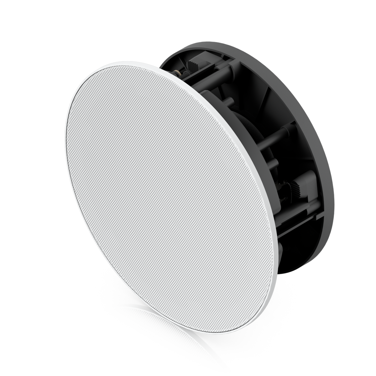 Ubiquiti UACC-In-Ceiling-Speaker UniFi In-Ceiling Speaker front three-quarter view with perforated grille and recessed housing
