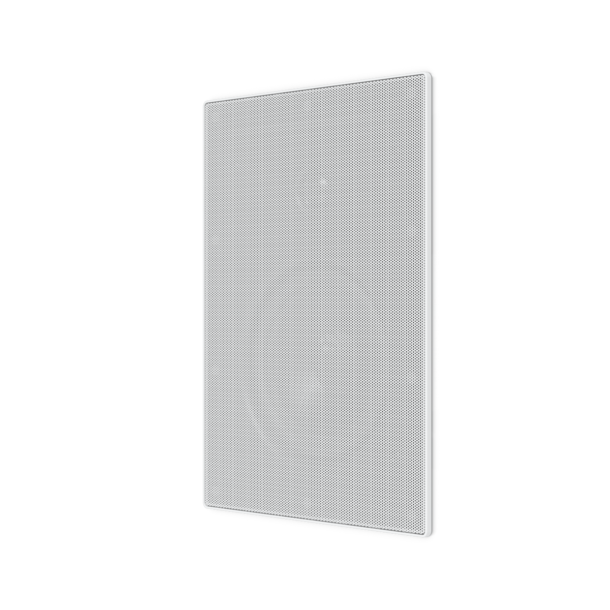 Ubiquiti UACC-In-Wall-Speaker UniFi In-Wall Speaker angled front view with low-profile perforated speaker grille