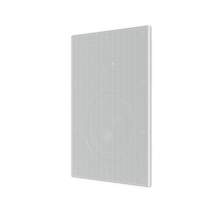 Ubiquiti UACC-In-Wall-Speaker UniFi In-Wall Speaker angled front view with low-profile perforated speaker grille