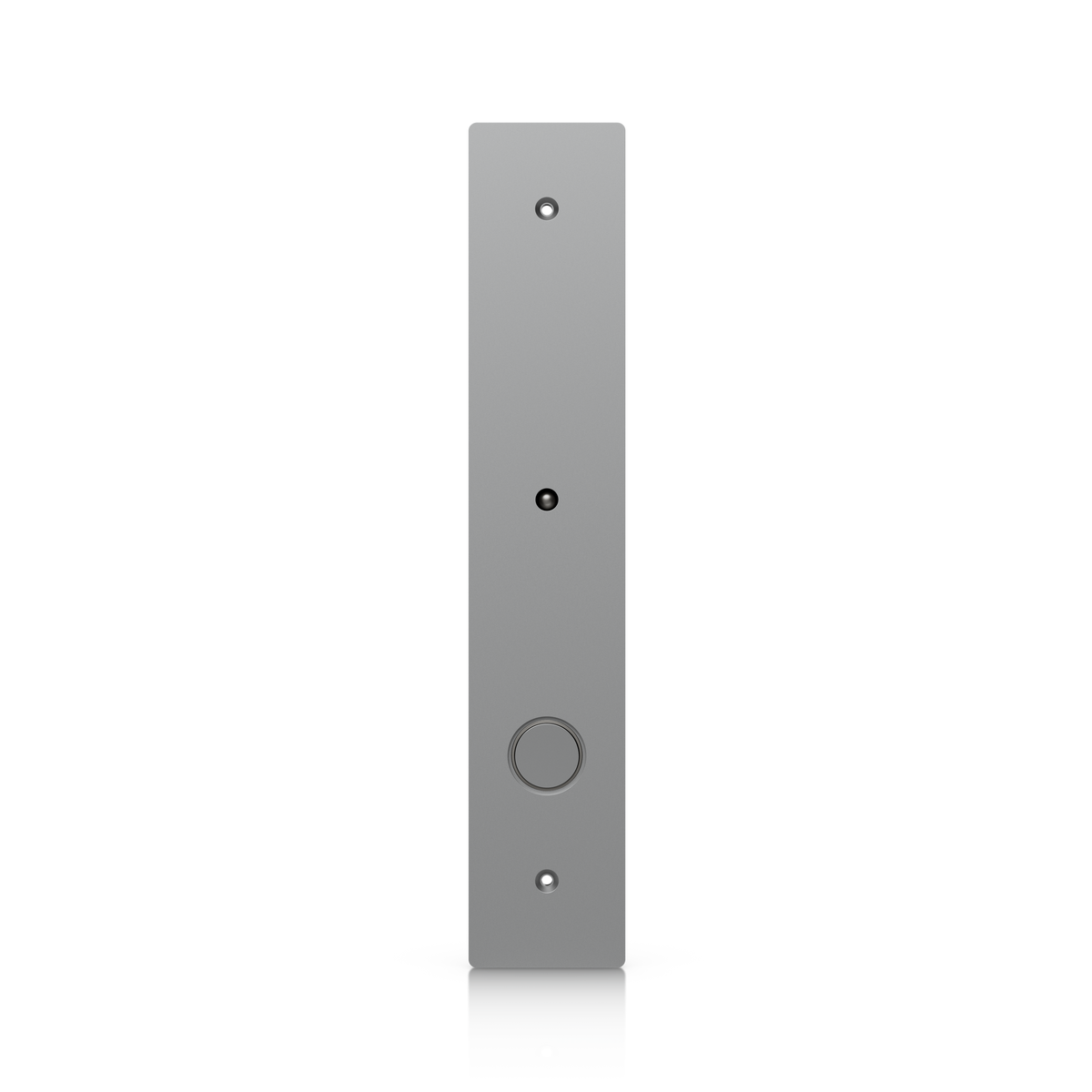 Ubiquiti UACC-Lock-Bolt-Secure UniFi Fail-Secure Bolt Lock front view showing LED indicator, drop bolt and mounting holes