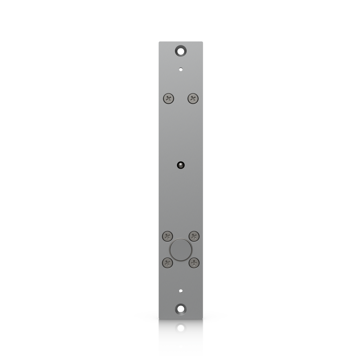 Ubiquiti UACC-Lock-Bolt-Secure UniFi Fail-Secure Bolt Lock mounting plate view with electric bolt and securing screws