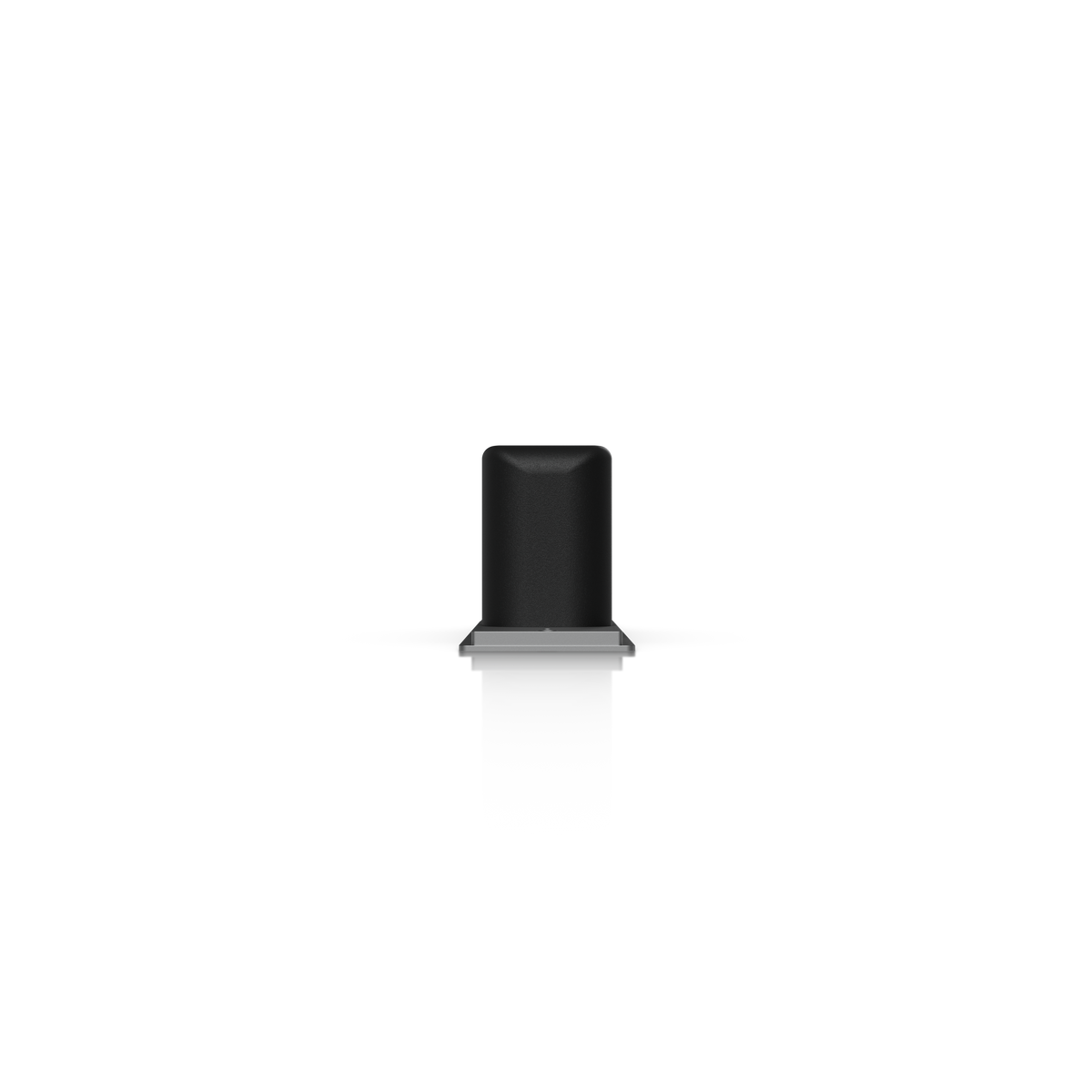 Ubiquiti UACC-Lock-Bolt-Secure UniFi Fail-Secure Bolt Lock end view showing compact lock housing and recessed mounting plate profile