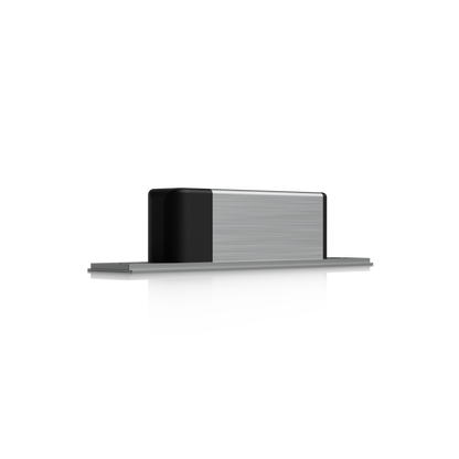 Ubiquiti UACC-Lock-Bolt-Secure UniFi Fail-Secure Bolt Lock angled rear view showing enclosed housing and slim mounting faceplate