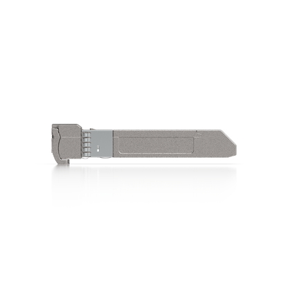 Side profile of the Ubiquiti UACC-OM-SFP10-1290 UniFi 10G CWDM single-mode optical module with compact SFP+ housing and integrated latch.