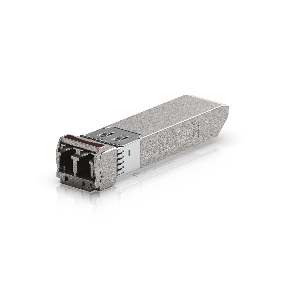 Ubiquiti UACC-OM-SFP10-1490 UniFi 10G CWDM Single-Mode Optical Module front three-quarter view with dual LC interface and release latch