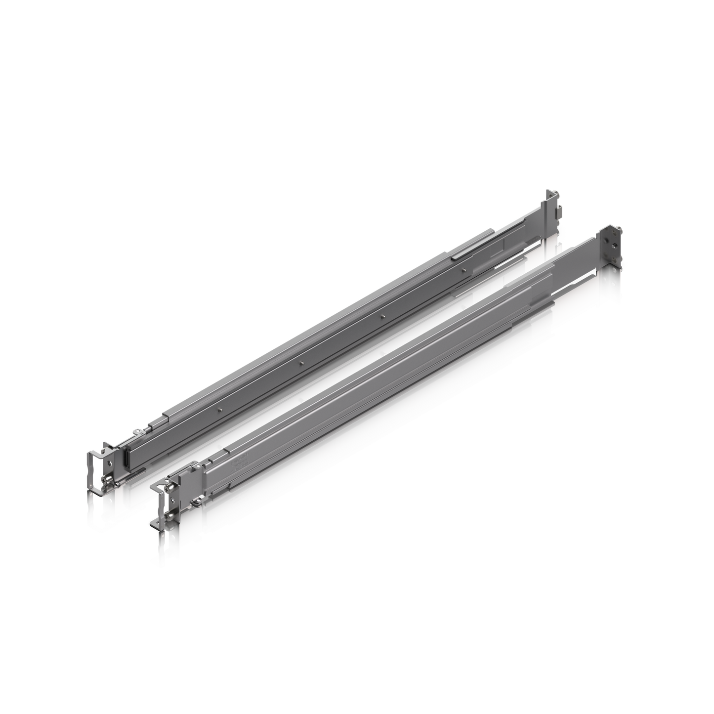 UniFi Sliding Rack Rails UACC-Rack-Rails-Slide viewed from the opposite side with adjustable mounting hardware