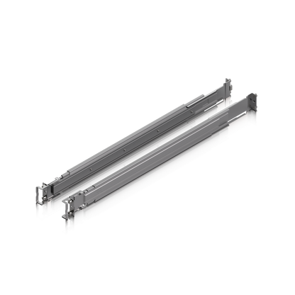 UniFi Sliding Rack Rails UACC-Rack-Rails-Slide viewed from the opposite side with adjustable mounting hardware