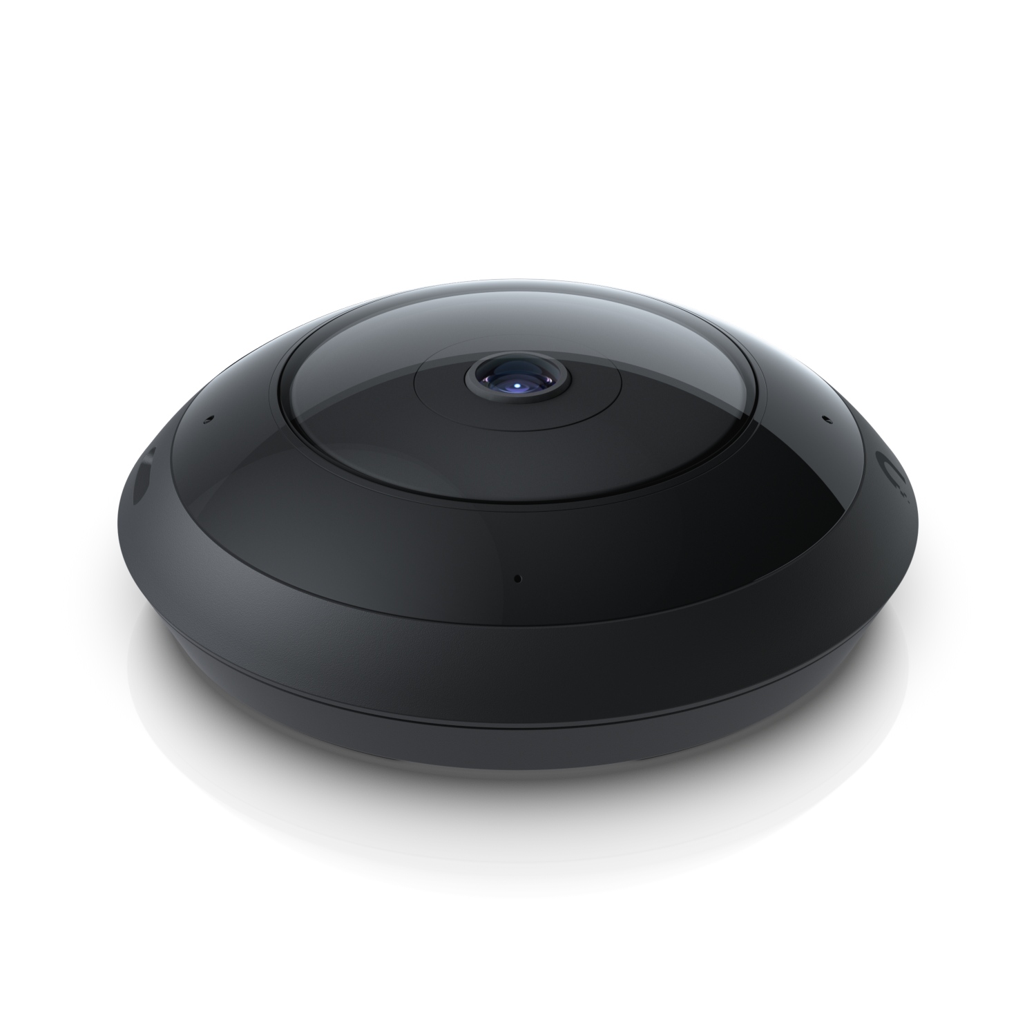 Angled top view of the Ubiquiti UVC-AI-360 UniFi AI 360 Camera in Black